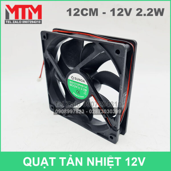 ban quat 12v 120mm sunoa