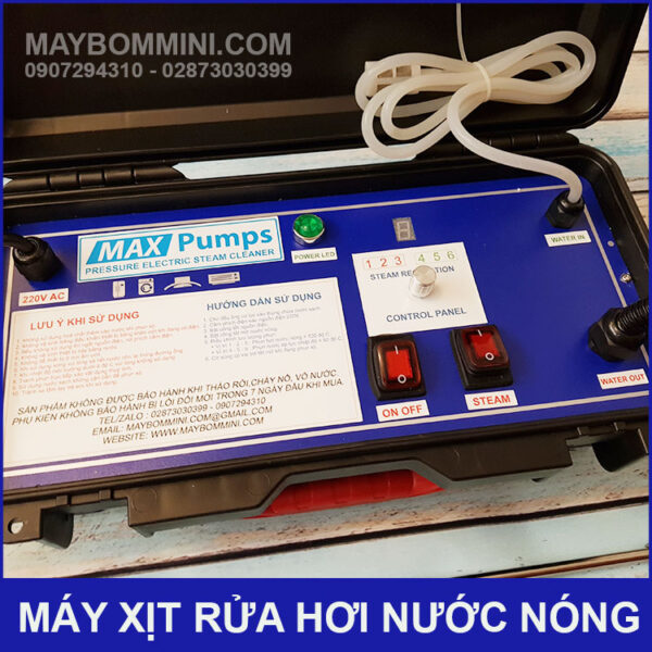 bang dieu khien may phun xit rua hoi nuoc nong