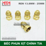 bec trua sau chinh tia 25mm