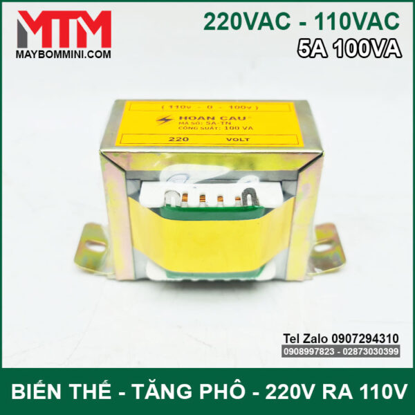 bien the Hoan Cau 220v xuong 110V 5A