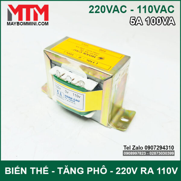 bien the doi dien chinh hang gia re 220v xuong 110V 5A