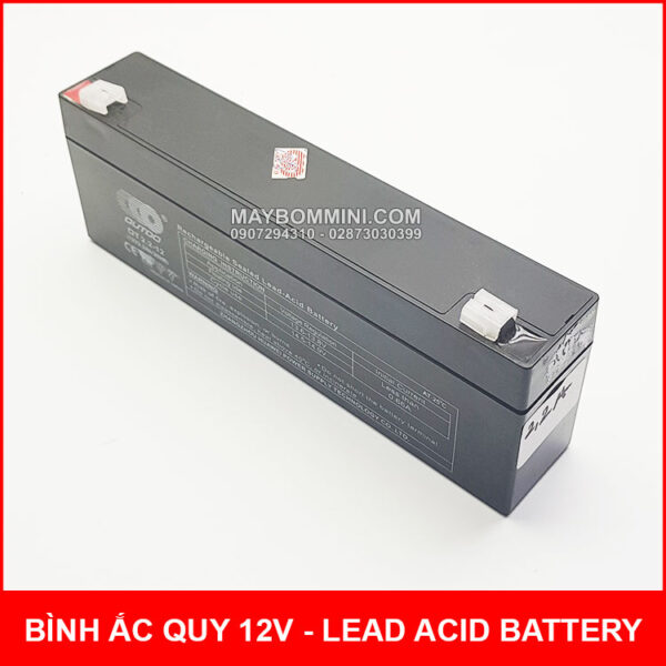 binh ac quy 12v outdo mini gia re