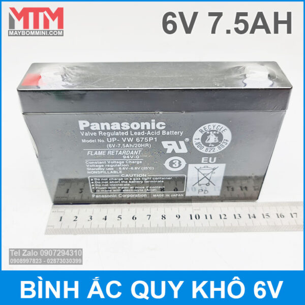 binh kho 6v 7500mah chieu dai