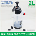 binh phun bot tuyet khi nen co voi bom hoi may
