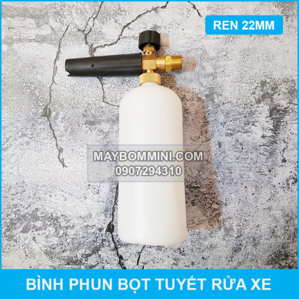 binh phun bot tuyet rua xe noi ren ngoai 22mm