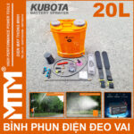 binh phun dien deo vai 20L Kubota