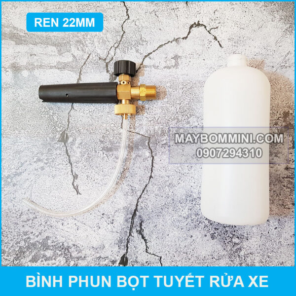 binh rua xe bot tuyen ren 22mm