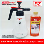 bo binh phun bot tuyet va nuoc rua xe bot tuyet BZ