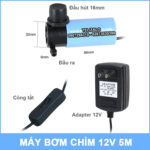 bo may bom chim mini 12v 4l