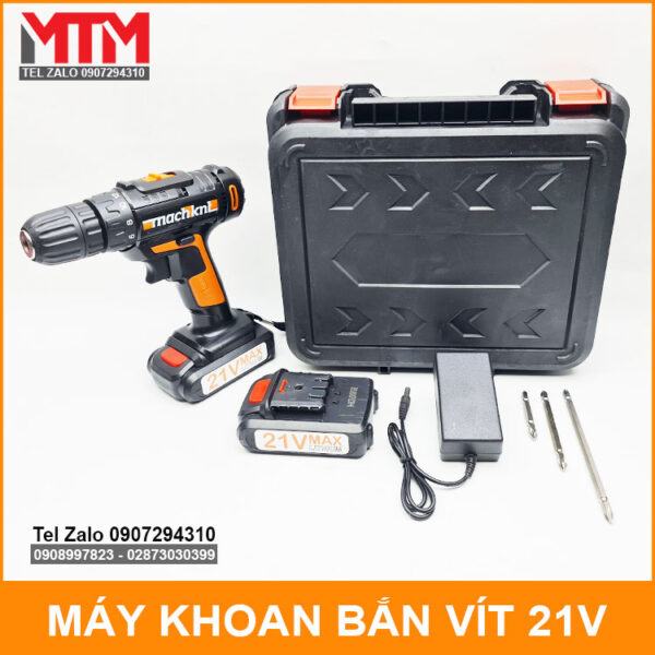 bo may khoan ban vit 21v 2 pin 1 sac 4 bui vit