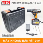bo may khoan ban vit cam tay dung pin 6000mah 15 cell