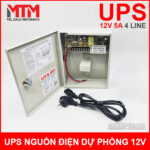 bo nguon UPS luu dien DC12V 5A 4CH