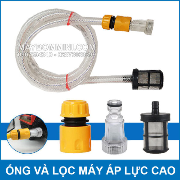 bo ong day va loc nuoc may rua xe ap luc cao