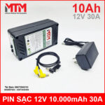 bo pin sac 12v 10000mah kem sac