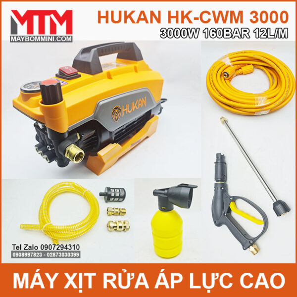 bo rua xe ap luc cao Hukan 3000W chinh ap tu dong