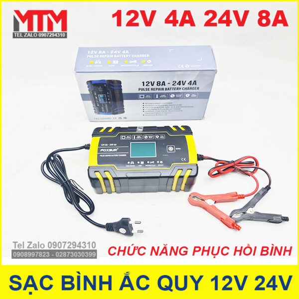 bo sac binh ac quy cao cap 12V 24V