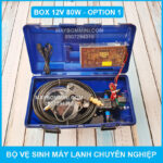 bo ve sinh may lanh chuyen nghiep 12v 80w box option 1