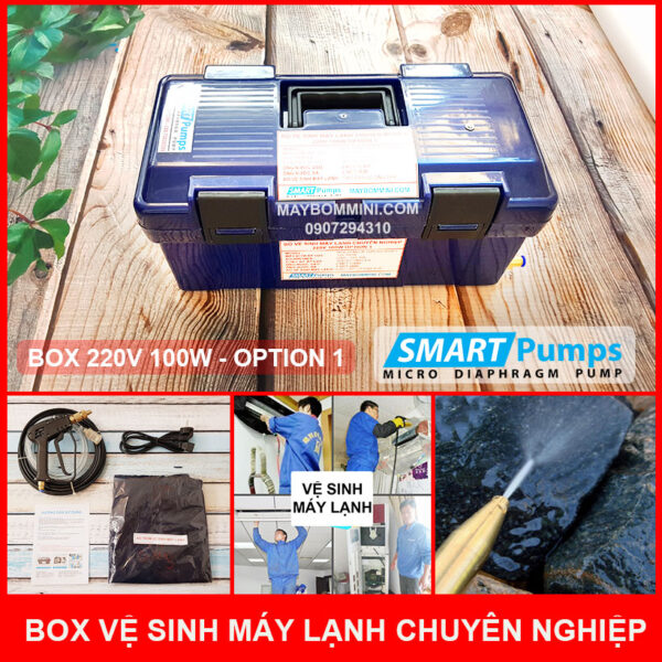 bo ve sinh may lanh chuyen nghiep 220v 100w