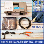 bo ve sinh may lanh mini 220v 45w option 2