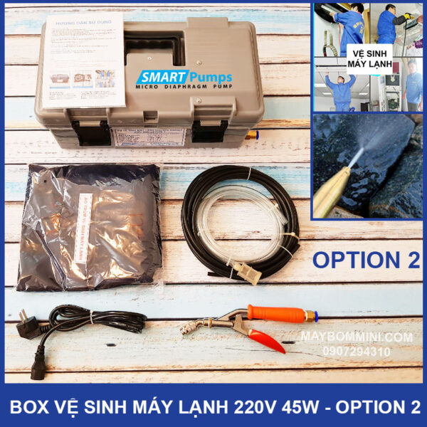 bo ve sinh may lanh mini 220v 45w option 2