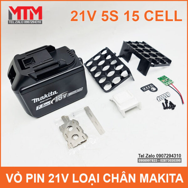 bo vo pin may khoan makita 15 cell
