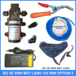 bo xit rua ve sinh may lanh 12v 60w option 3 gia re