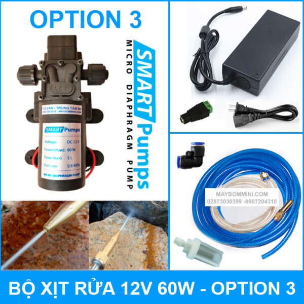 bo xit rua xe ap luc mini 12V 60W option 3