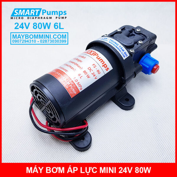 bom 24v 80w phun tuoi lan phun suong