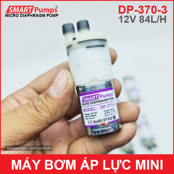 bom ap luc mini 12v nho nhat