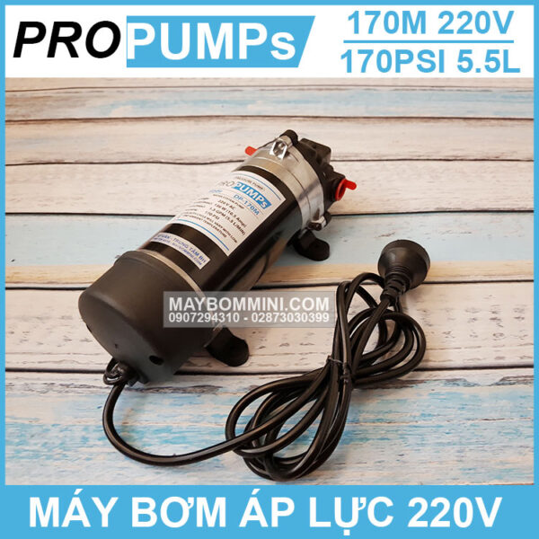 bom ap luc mini 220V chinh hang