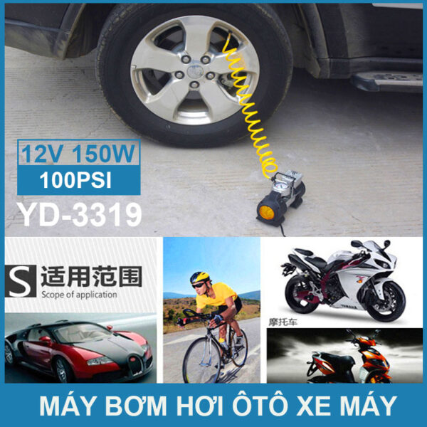 bom banh xe mini 12v gia re