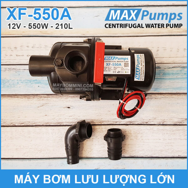 bom nuoc luu luong lon 12V 550W