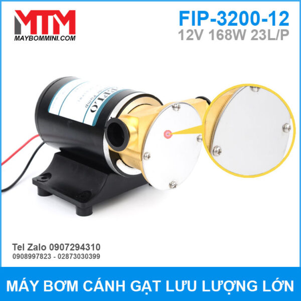 bom nuoc luu luong lon 12v Fip 3200