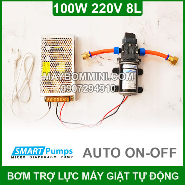 bom nuoc may giat 220v 100w tu dong