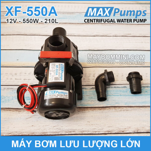 bom nuoc mini 12V 550W 210L