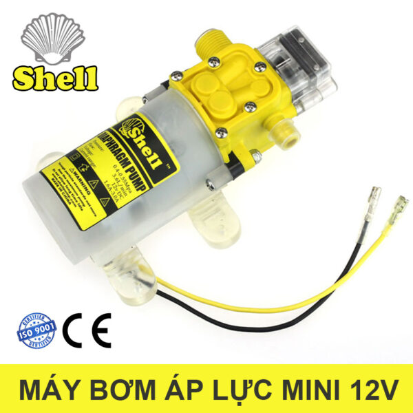 bom nuoc mini 12v rua xe shell