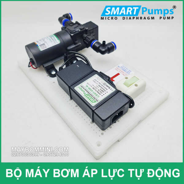 bom nuoc mini ap luc 12v 45w 4l cao cap