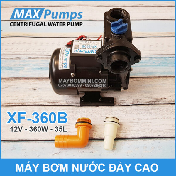 bom nuoc mini day cao 12v XF 360B