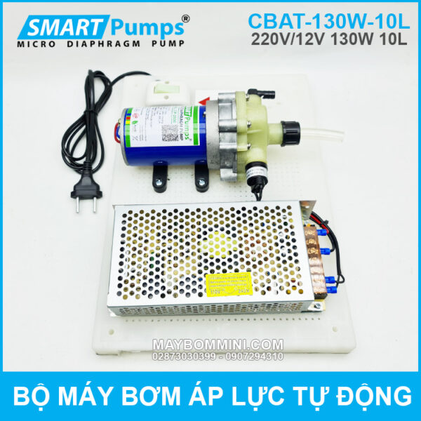 bom nuoc mini tang ap tu dong gia dinh 130w