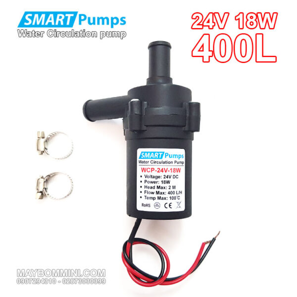 bom nuoc nong tan nhiet xe may oto 24v 18w