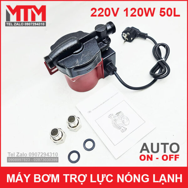 bom nuoc tro luc nong lanh may giat voi sen