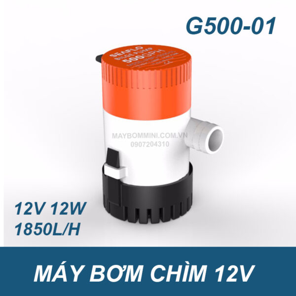 bom tau thuyen cano 12v