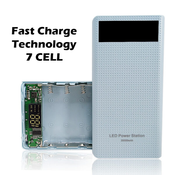 box sac 7 cell type c xanh duong