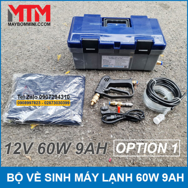 box ve sinh may lanh 12v 60w binh ac quy 9ah