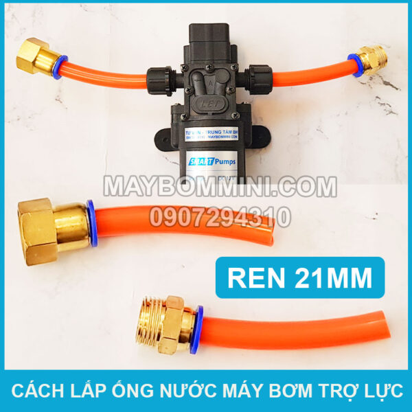 cach lap ong nuoc cho may bom tro luc