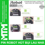 cach thay pin robot lau nha hut bui iRobot Roomba