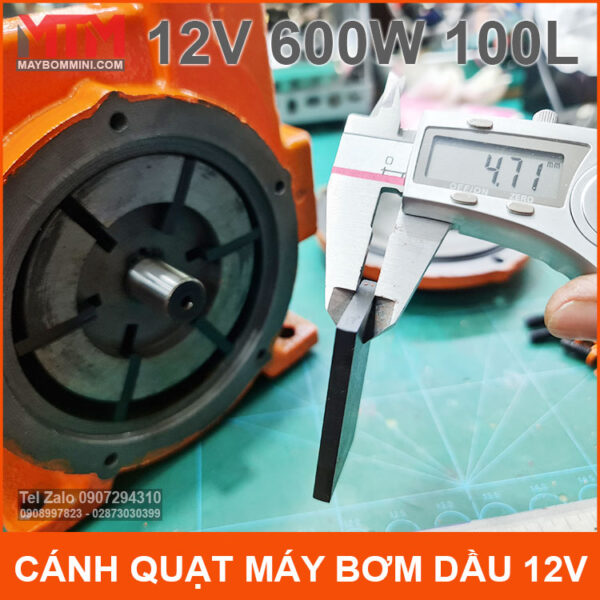 canh quat may bom dau 12v 600w chieu day