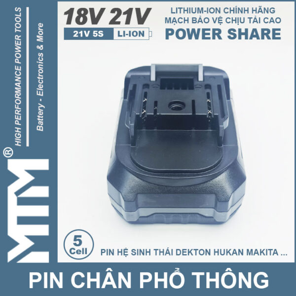 chan pin pho thong 5cell 80A Led bao pin 2 ben
