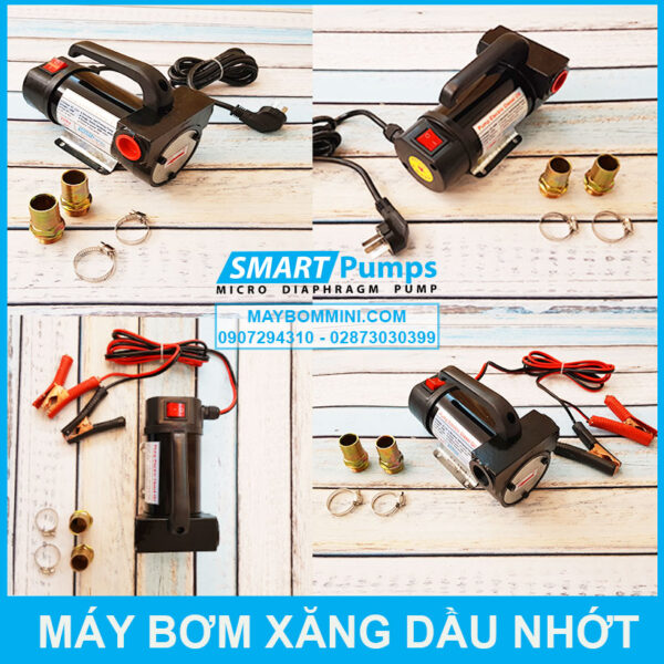 chi tiet may bom xang dau nhot 12v 24v 220v
