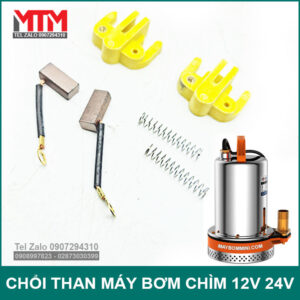 Chổi than máy bơm chìm 12V 24V 48V 60V inox